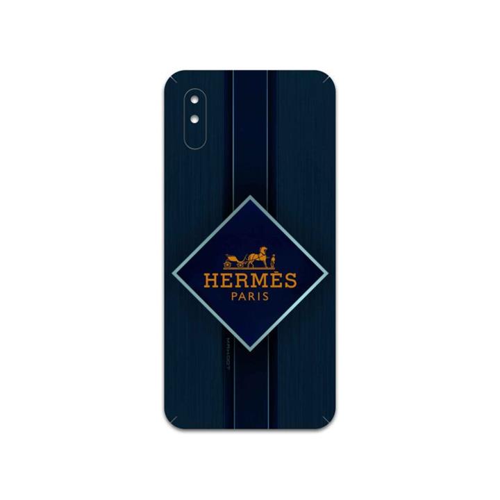 برچسب پوششی ماهوت مدل Hermes-Logo مناسب برای گوشی موبایل شیائومی Redmi 9i Sport MAHOOT Hermes-Logo Cover Sticker for Xiaomi Redmi 9i Sport